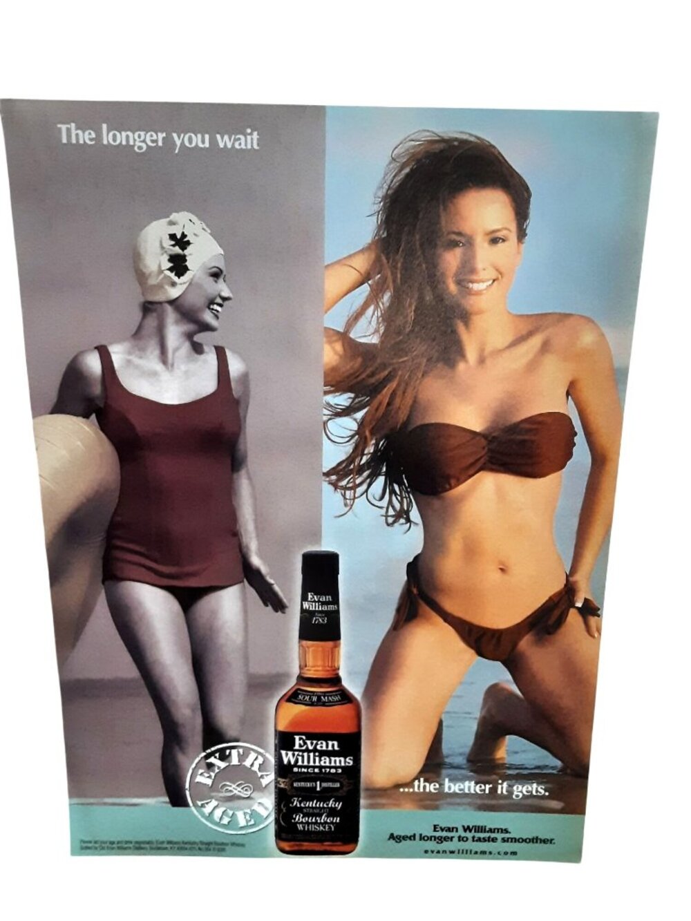 2007 Evan Williams Kentucky Straight Bourbon Whiskey Vintage Print Ad